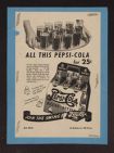 Pepsi-Cola advertisement for six-bottle cartons
